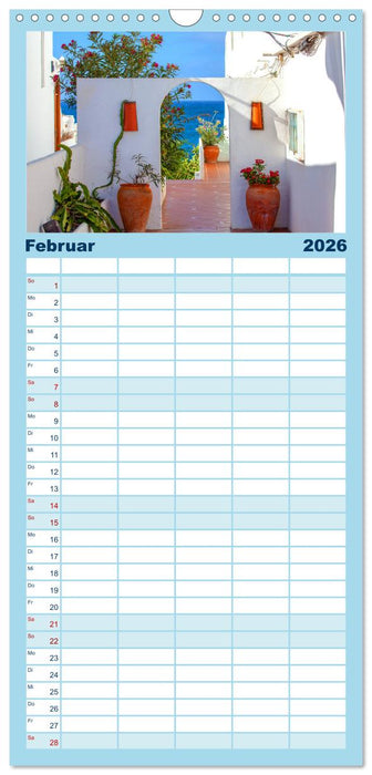 Urlaubsparadies Lanzarote (CALVENDO Familienplaner 2026)