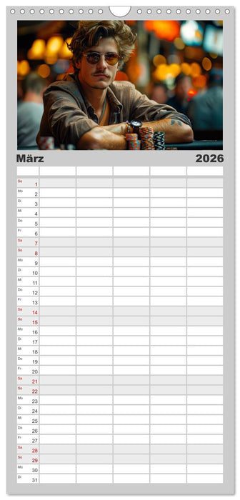 Poker Masters Texas Hold'em (CALVENDO Familienplaner 2026)