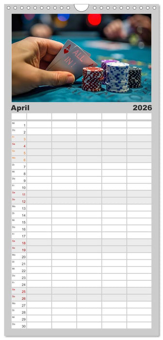 Poker Masters Texas Hold'em (CALVENDO Familienplaner 2026)