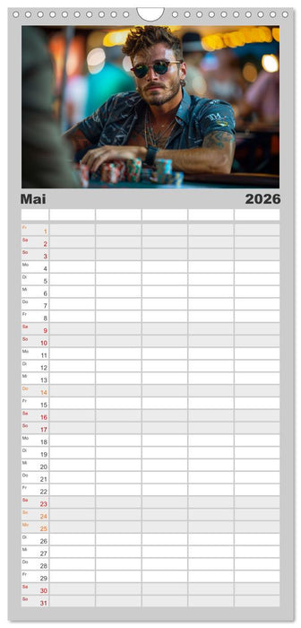 Poker Masters Texas Hold'em (CALVENDO Familienplaner 2026)