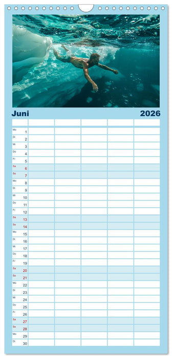 Eisbaden (CALVENDO Familienplaner 2026)