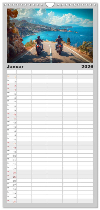 Motorrad tolle Momente (CALVENDO Familienplaner 2026)