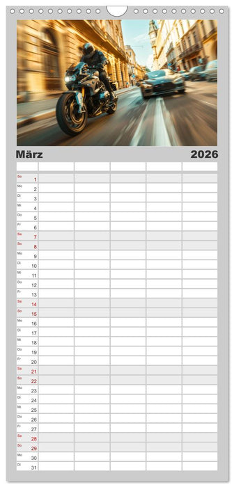 Motorrad tolle Momente (CALVENDO Familienplaner 2026)