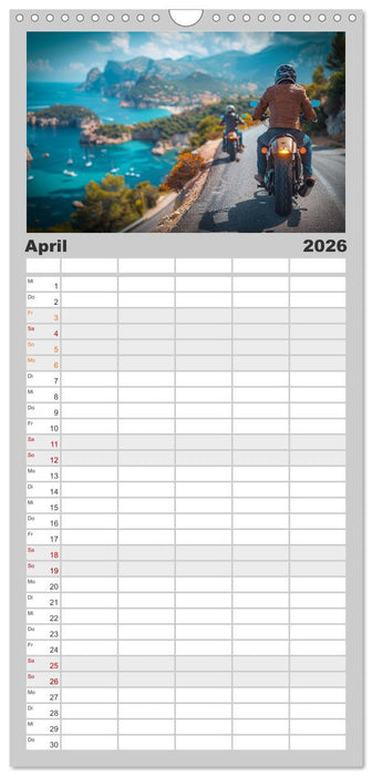 Motorrad tolle Momente (CALVENDO Familienplaner 2026)