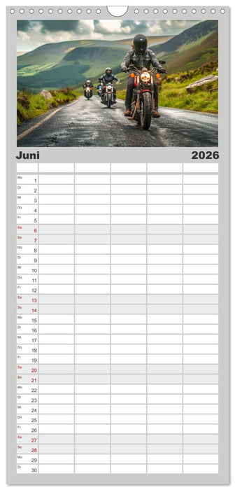 Motorrad tolle Momente (CALVENDO Familienplaner 2026)