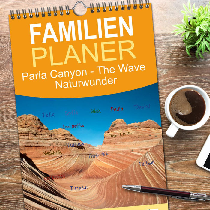 Paria Canyon - The Wave Naturwunder (CALVENDO Familienplaner 2026)