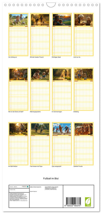 Fußball im Blut (CALVENDO Familienplaner 2026)