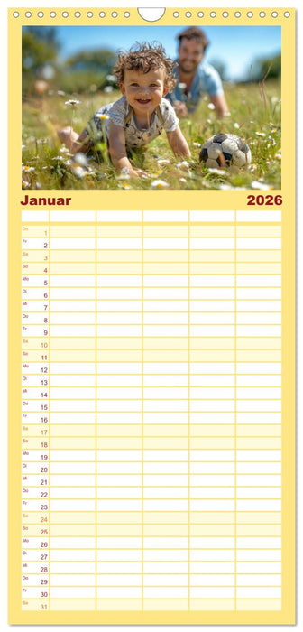 Fußball im Blut (CALVENDO Familienplaner 2026)