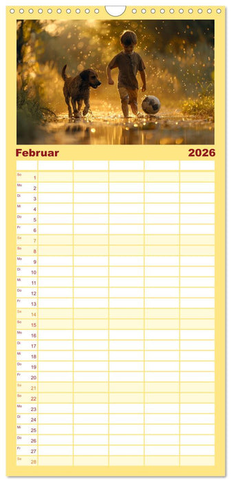 Fußball im Blut (CALVENDO Familienplaner 2026)