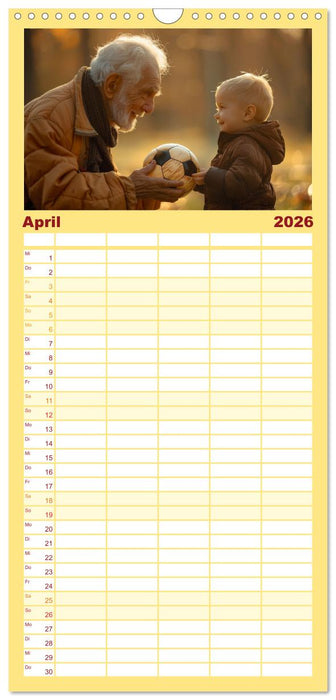 Fußball im Blut (CALVENDO Familienplaner 2026)
