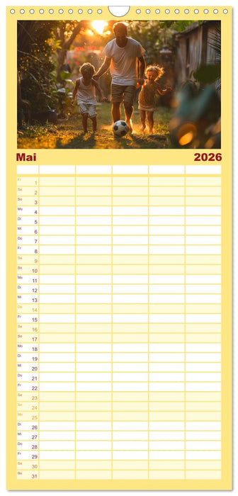 Fußball im Blut (CALVENDO Familienplaner 2026)