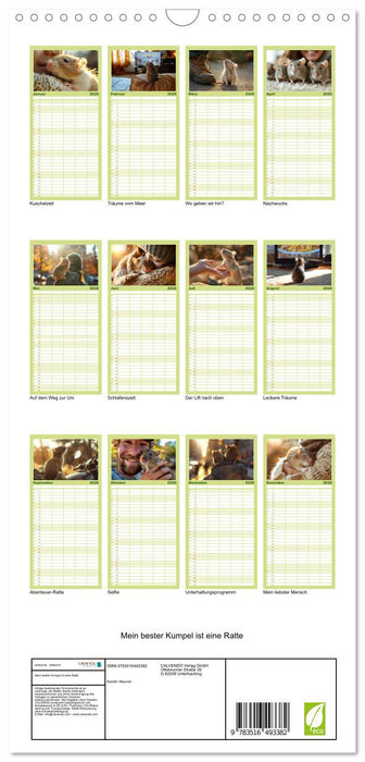 Mein bester Kumpel ist eine Ratte (CALVENDO Familienplaner 2026)