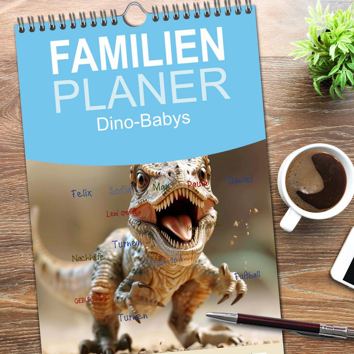 Dino-Babys (CALVENDO Familienplaner 2026)