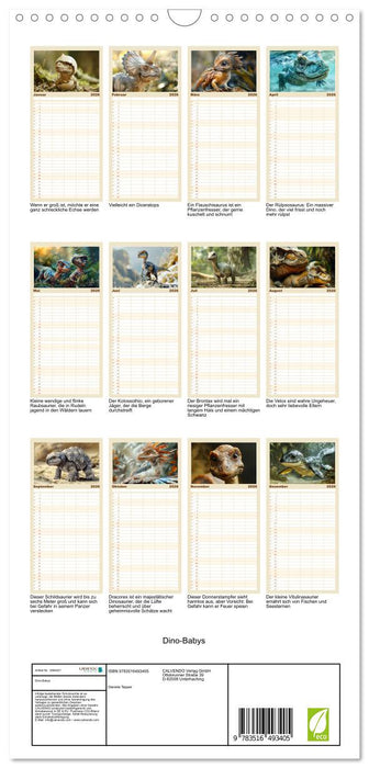 Dino-Babys (CALVENDO Familienplaner 2026)