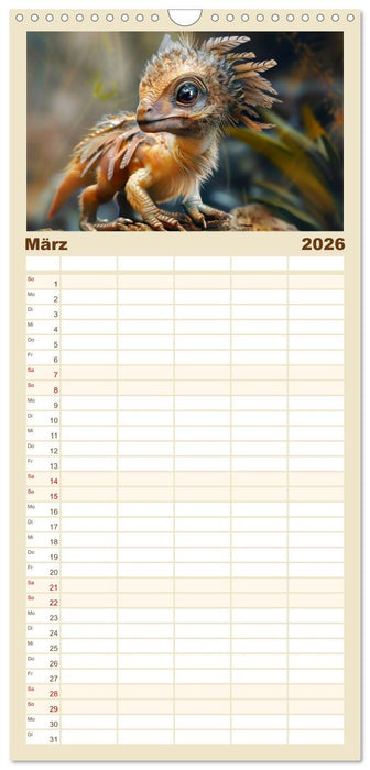 Dino-Babys (CALVENDO Familienplaner 2026)