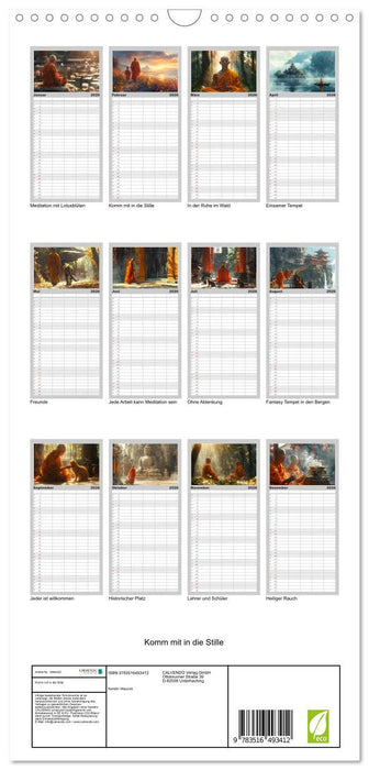 Komm mit in die Stille (CALVENDO Familienplaner 2026)