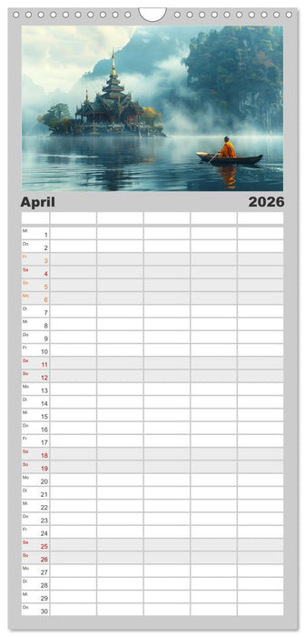 Komm mit in die Stille (CALVENDO Familienplaner 2026)