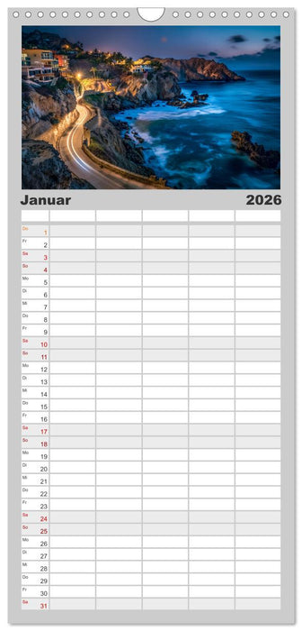 Traumhafte Strände (CALVENDO Familienplaner 2026)