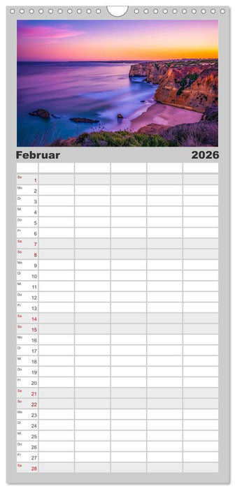 Traumhafte Strände (CALVENDO Familienplaner 2026)