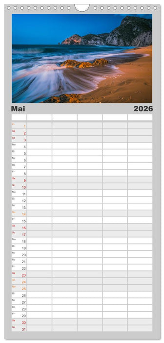 Traumhafte Strände (CALVENDO Familienplaner 2026)