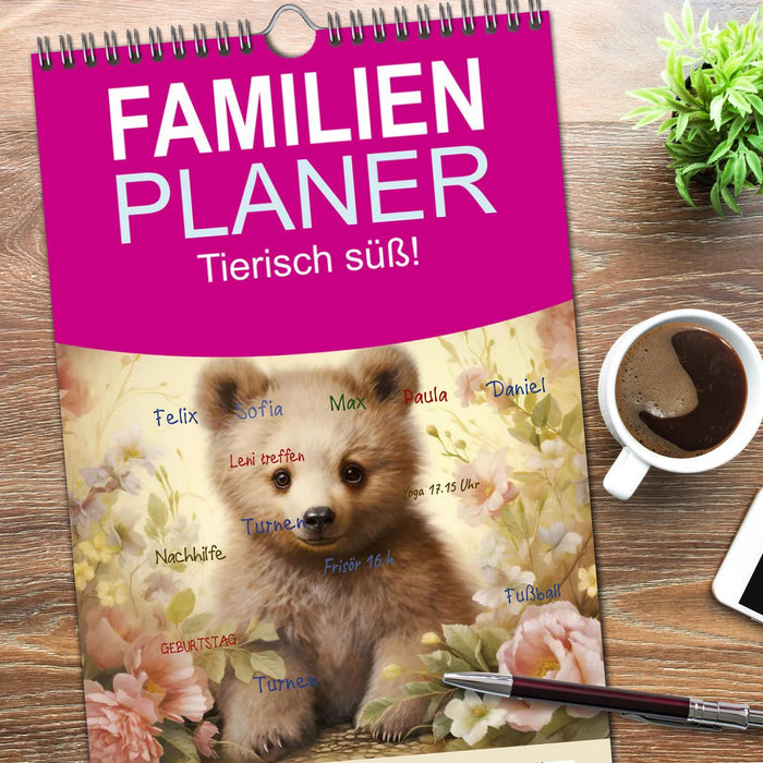 Tierisch süß! (CALVENDO Familienplaner 2026)
