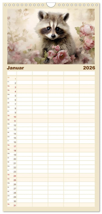 Tierisch süß! (CALVENDO Familienplaner 2026)