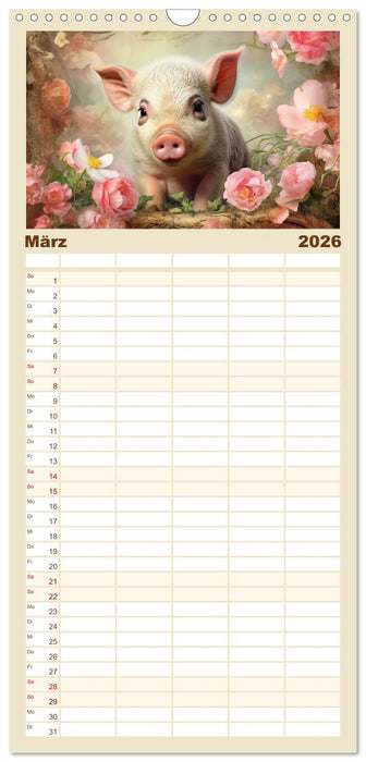 Tierisch süß! (CALVENDO Familienplaner 2026)