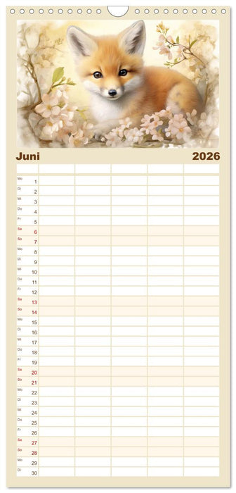 Tierisch süß! (CALVENDO Familienplaner 2026)