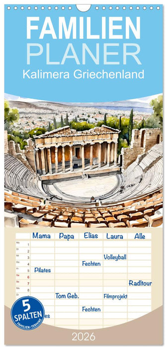 Kalimera Griechenland (CALVENDO Familienplaner 2026)