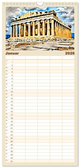 Kalimera Griechenland (CALVENDO Familienplaner 2026)