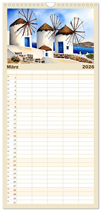 Kalimera Griechenland (CALVENDO Familienplaner 2026)