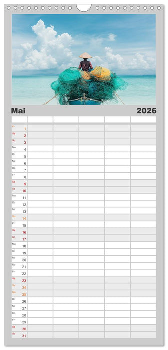 Netzpoesie: Ein Jahr in Farben (CALVENDO Familienplaner 2026)