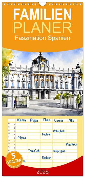 Faszination Spanien (CALVENDO Familienplaner 2026)