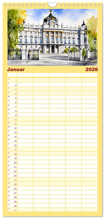 Faszination Spanien (CALVENDO Familienplaner 2026)