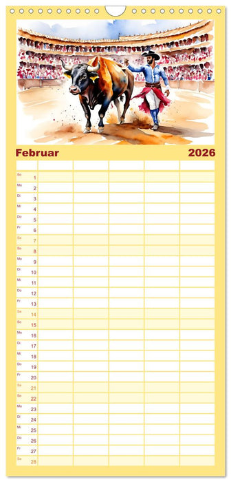 Faszination Spanien (CALVENDO Familienplaner 2026)