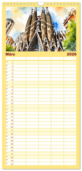 Faszination Spanien (CALVENDO Familienplaner 2026)