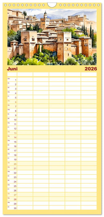 Faszination Spanien (CALVENDO Familienplaner 2026)
