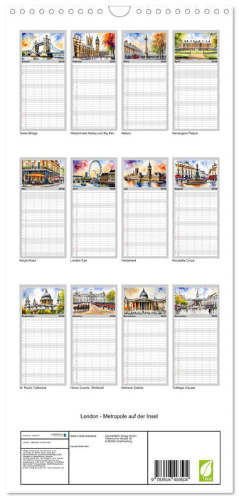 London - Metropole auf der Insel (CALVENDO Familienplaner 2026)