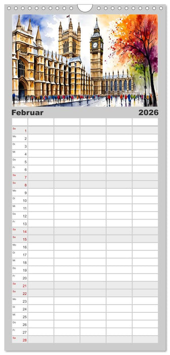 London - Metropole auf der Insel (CALVENDO Familienplaner 2026)