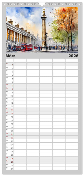 London - Metropole auf der Insel (CALVENDO Familienplaner 2026)