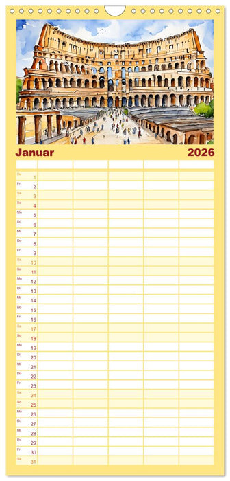 Italien - La dolce vita (CALVENDO Familienplaner 2026)