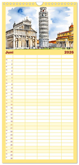 Italien - La dolce vita (CALVENDO Familienplaner 2026)