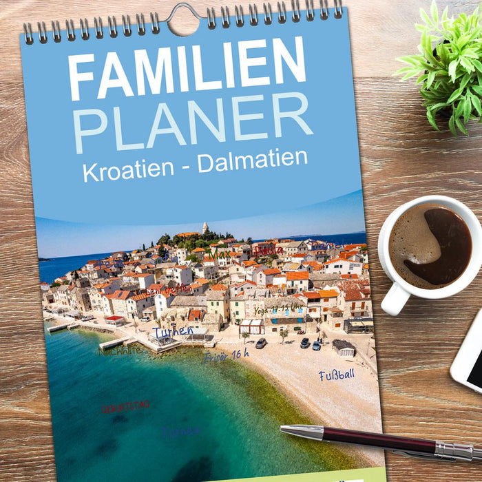 Kroatien - Dalmatien (CALVENDO Familienplaner 2026)