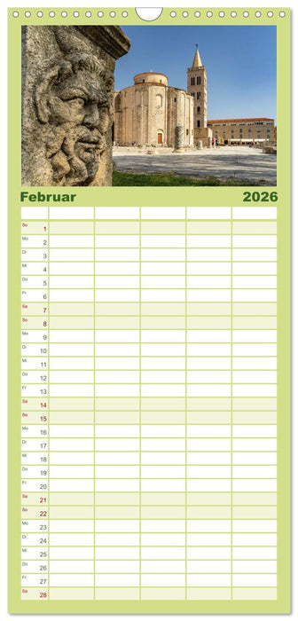 Kroatien - Dalmatien (CALVENDO Familienplaner 2026)