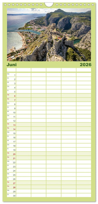 Kroatien - Dalmatien (CALVENDO Familienplaner 2026)