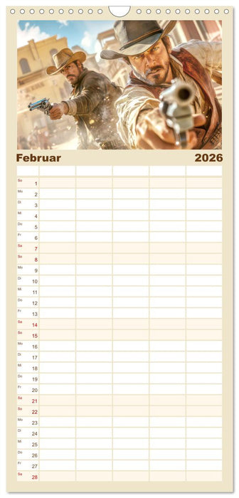 Den Wilden Westen hautnah erfahren (CALVENDO Familienplaner 2026)