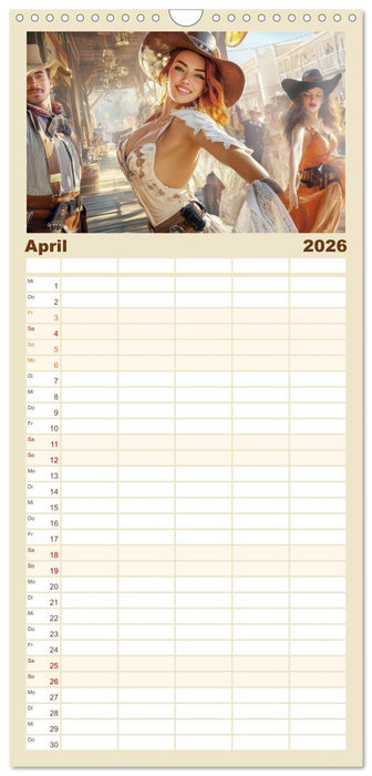 Den Wilden Westen hautnah erfahren (CALVENDO Familienplaner 2026)