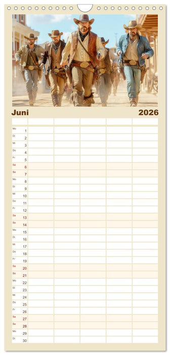 Den Wilden Westen hautnah erfahren (CALVENDO Familienplaner 2026)