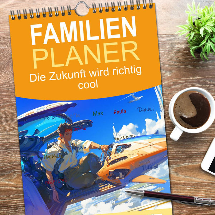 Die Zukunft wird richtig cool (CALVENDO Familienplaner 2026)