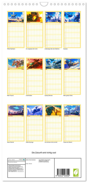 Die Zukunft wird richtig cool (CALVENDO Familienplaner 2026)